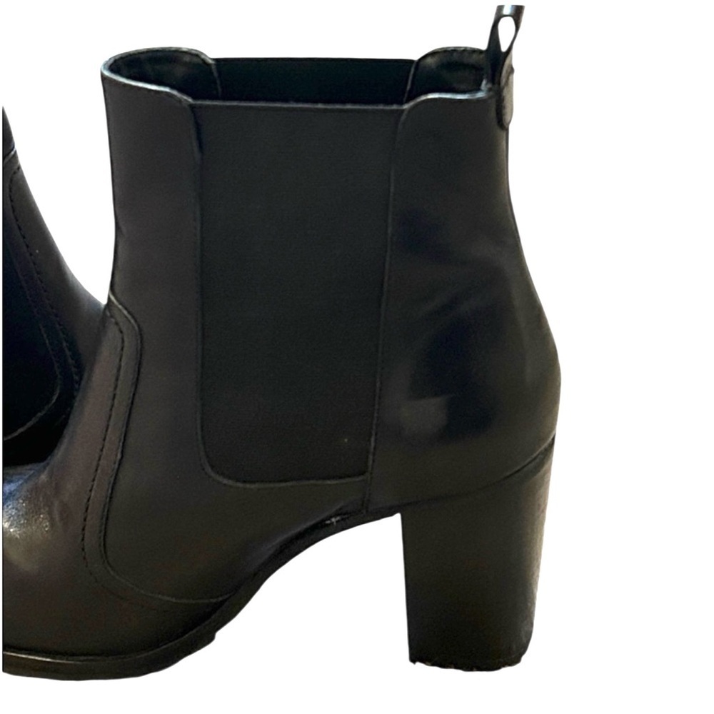 Seychelles Hustle Platform Chelsie Black Pull On Heeled Boots Womens size 9 - Picture 6 of 11